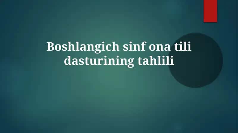 Boshlangichsinfonatilidasturiningtahlili 1