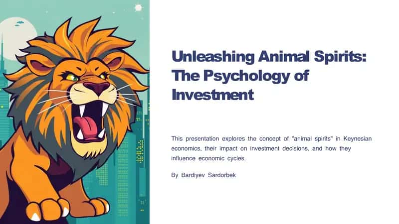 Unleashing Animal Spirits: The Psychology of Investment 1