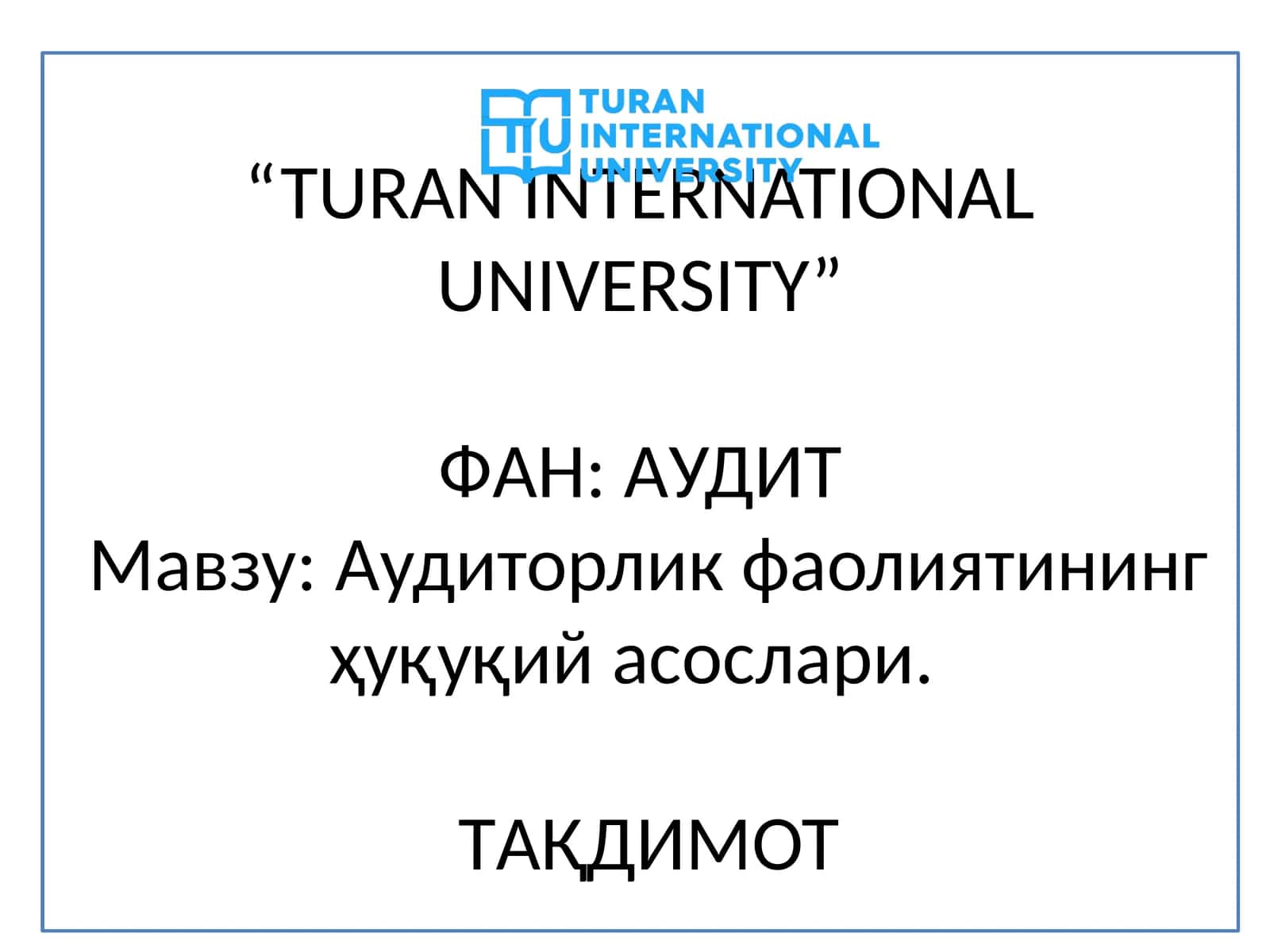 Аудит 1