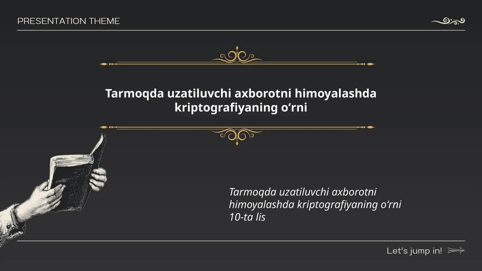 Kriptografiya asoslari 1