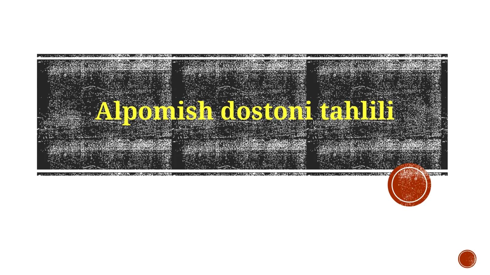 Alpomishdostonitahlili 1