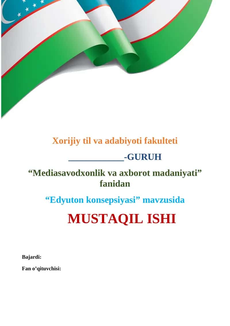 Edyuton konsepsiyasi 1