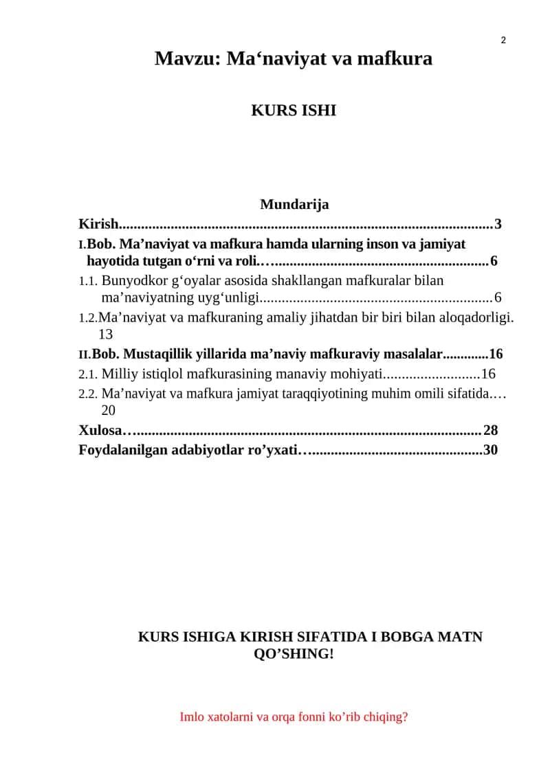 Ma‘naviyat va mafkura 1
