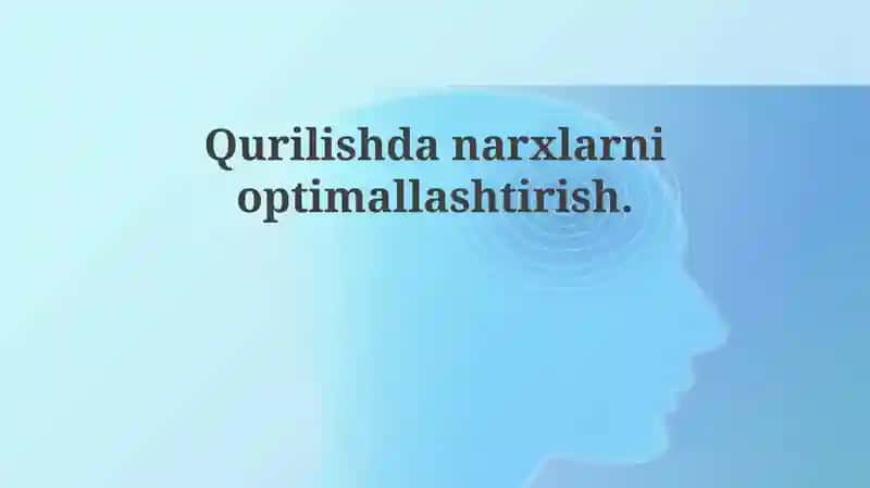 Narxlarni optimallashtirish 1