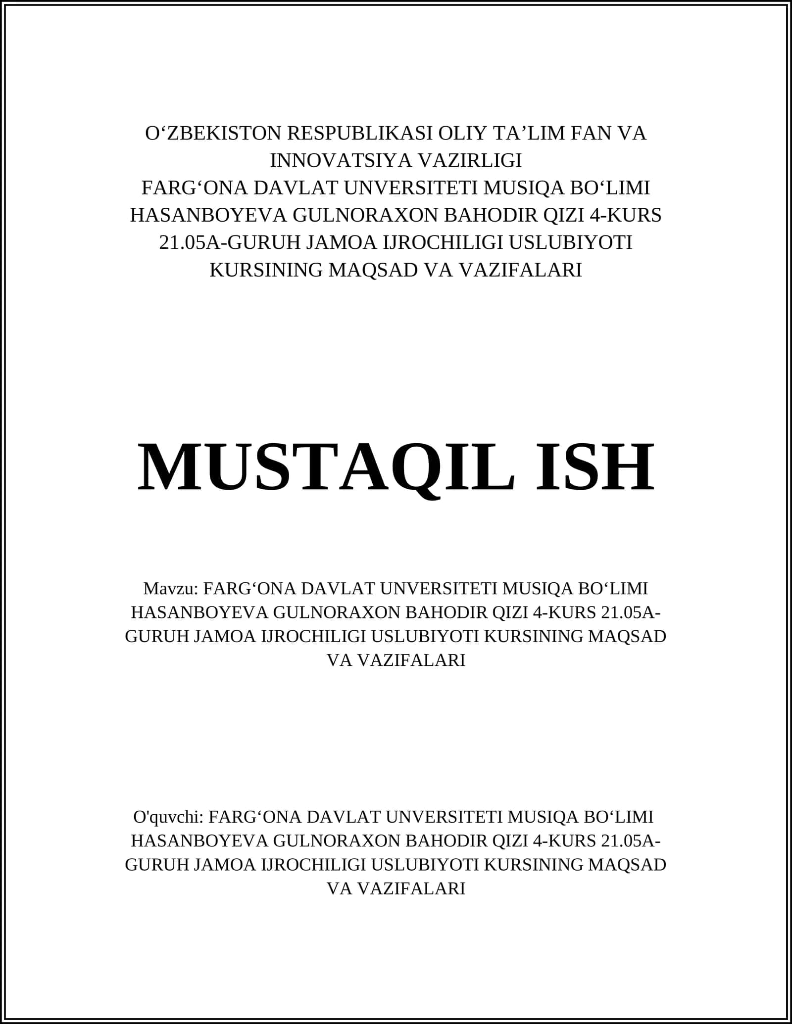 Jamoa Ijrochiligi Uslubioti Asoslari 1