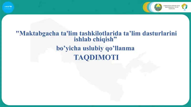 Maktabgacha ta'lim tashkilotlarida ta’lim dasturlarini ishlab chiqish 1