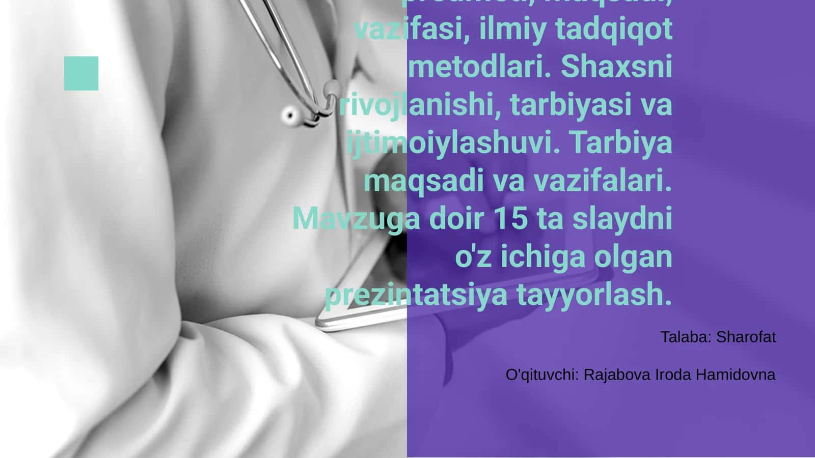 Boshlang'ich ta'lim pedagogikasi 1