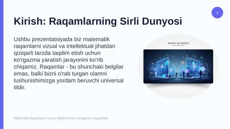 Raqamlarning Sirli Dunyosi 1