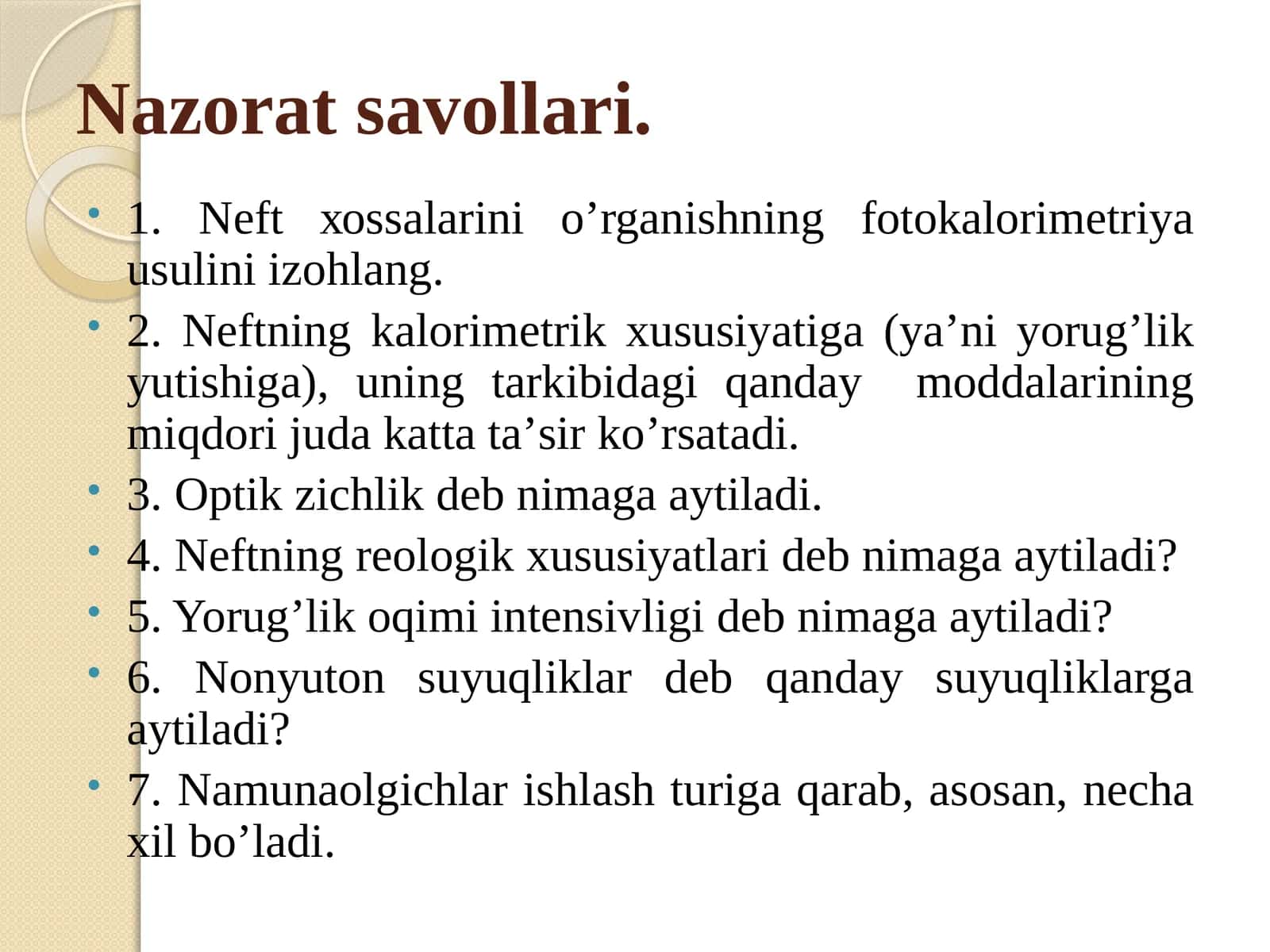 Qаtlаm suvlаrining fizik-kimyoviy хоssаlаri 1