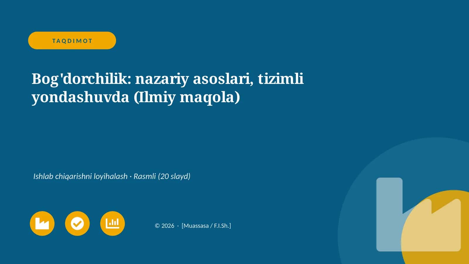 Bog'dorchilik: nazariy asoslari, tizimli yondashuvda 1