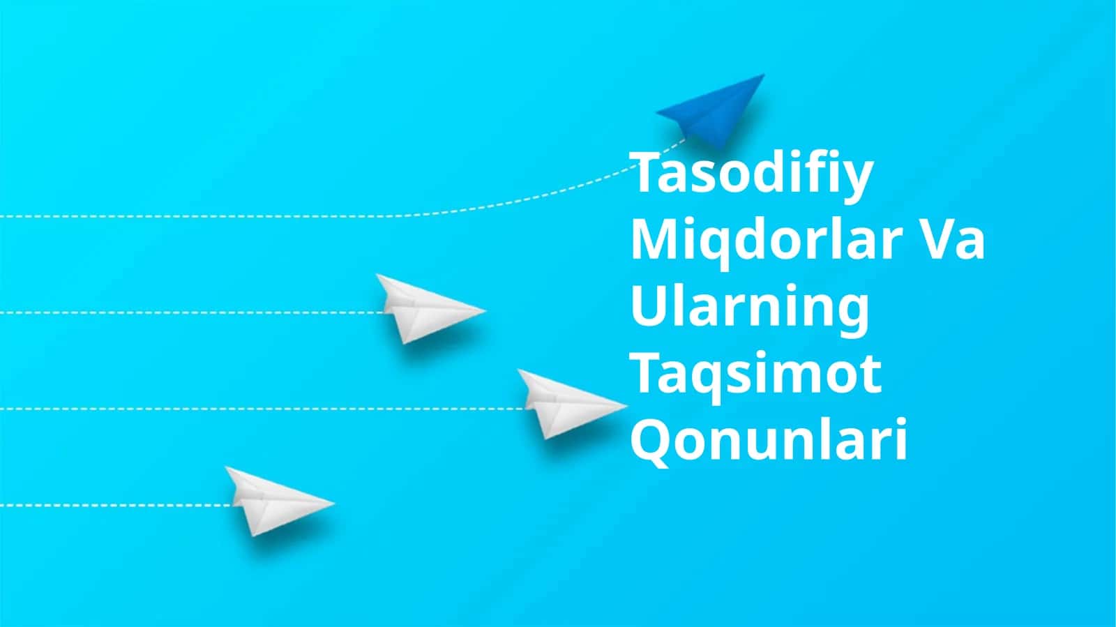 Tasodifiy Miqdorlar Va Ularning Taqsimot Qonunlari 1