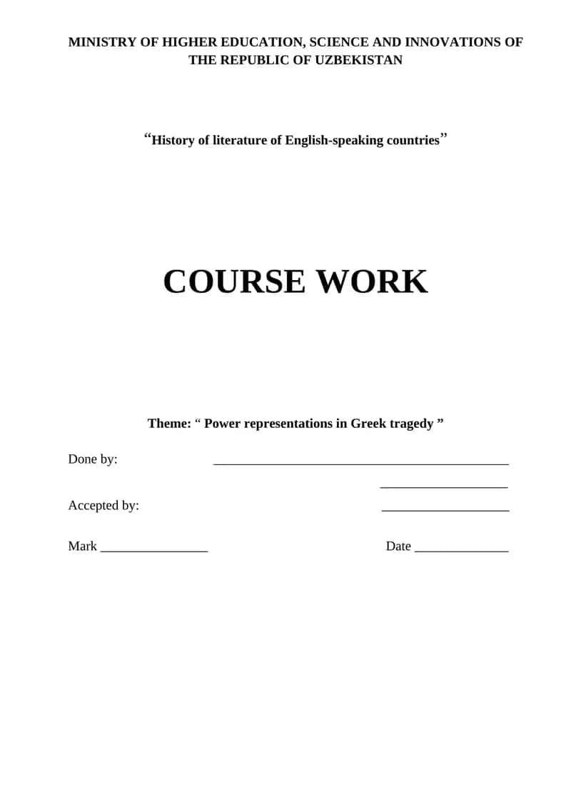 History of literature of English-speaking countries 1