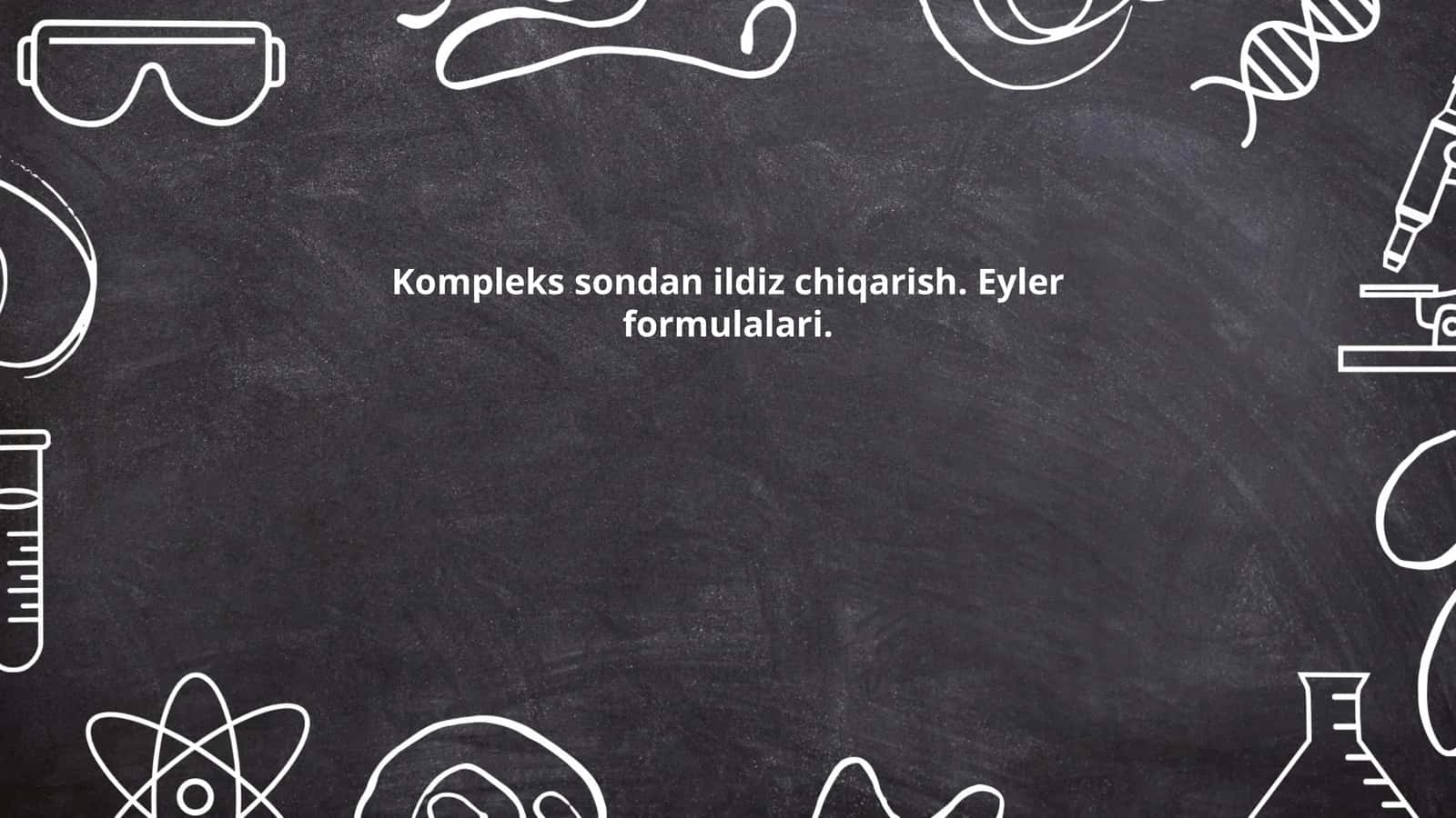 Eyler formulalari 1