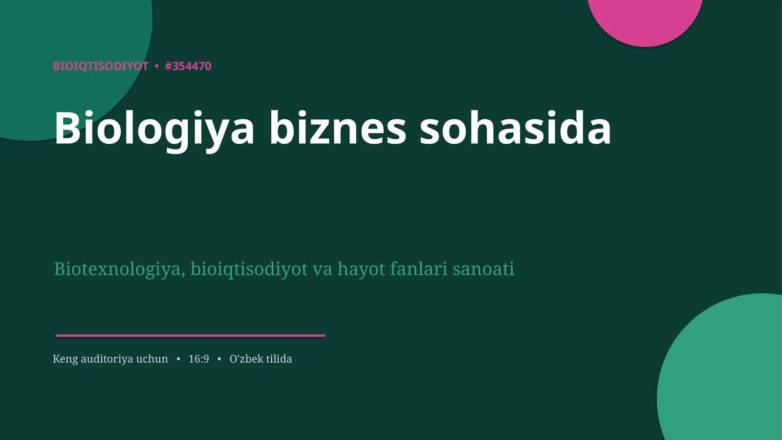 BIOIQTISODIYOT • #354470 1