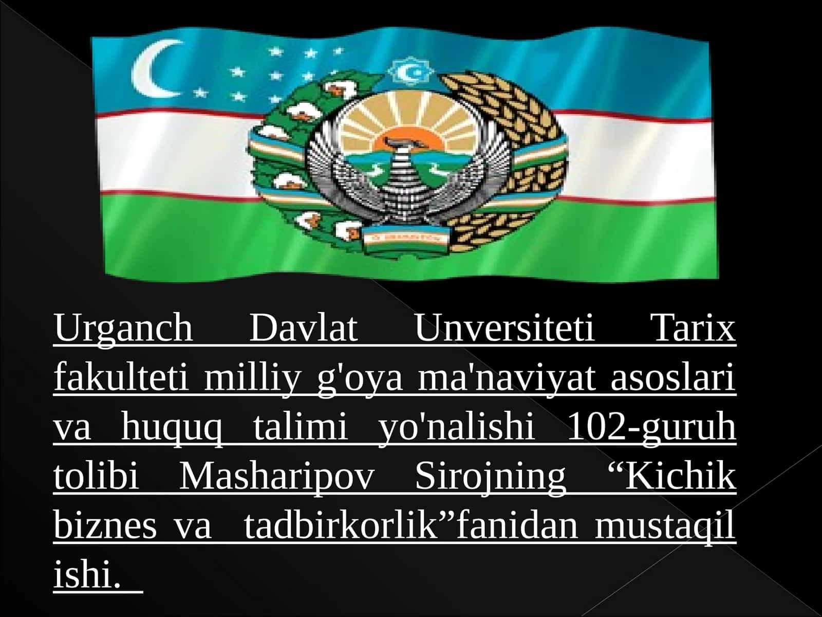 Kichik biznes va tadbirkorlik 1