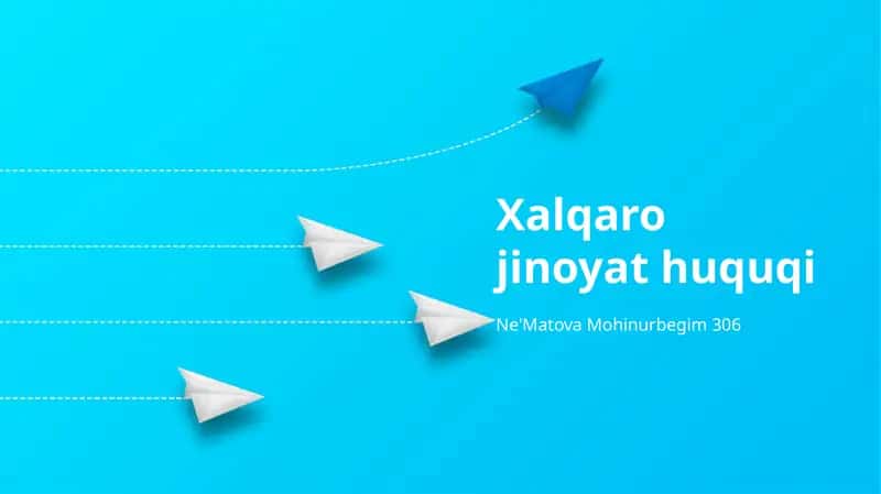 Xalqaro Jinoyat Huquqi 1