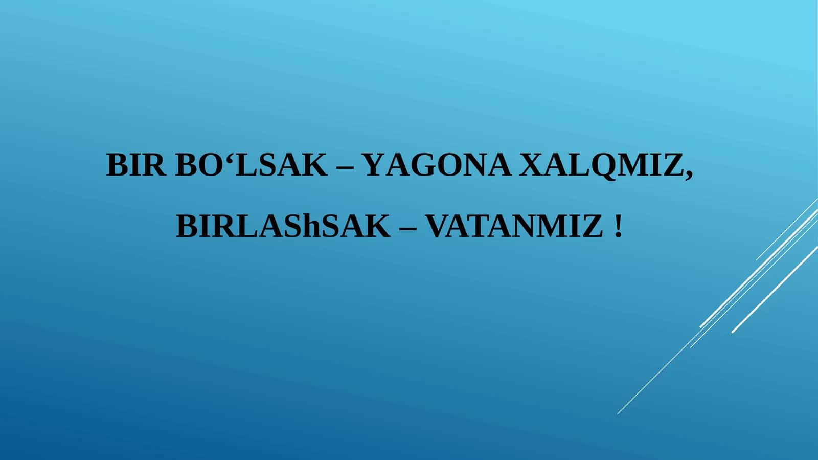 Yangi O‘zbekiston 1