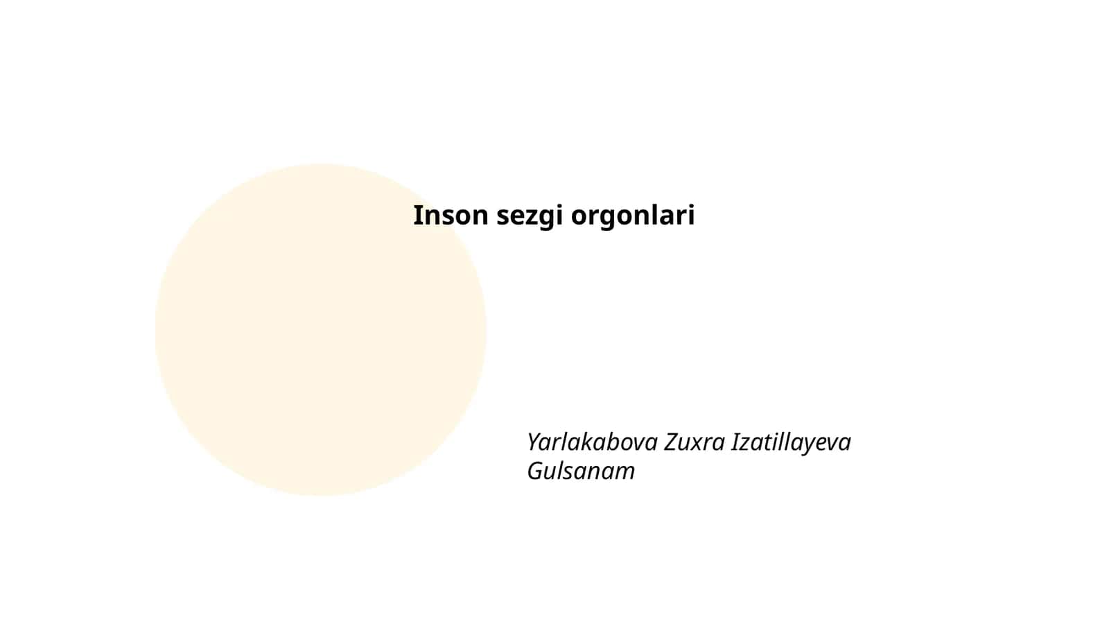 Inson sezgi orgonlari 1