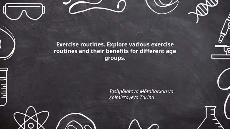 Exercise routines 1