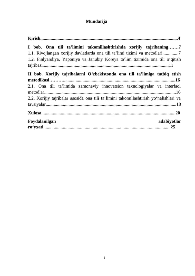 Ona tili ta’limi metodikasi 1