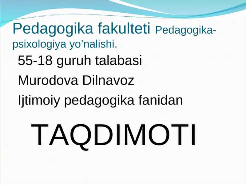 Oila ijtimoiy pedagogik jarayon 1