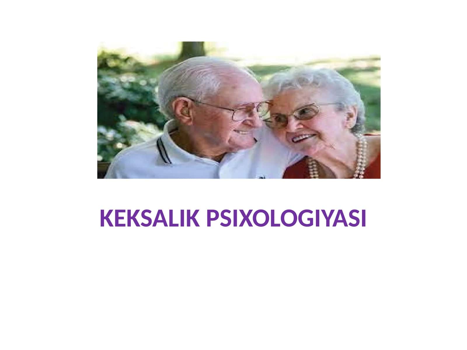 KEKSALIK PSIXOLOGIYASI 1