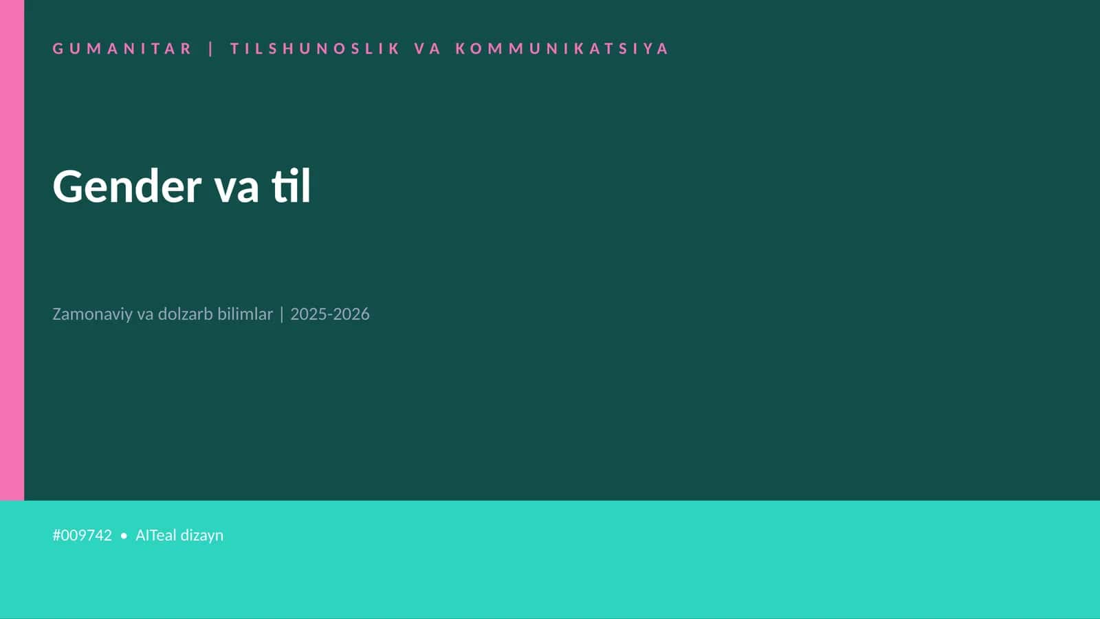 Gender va til 1