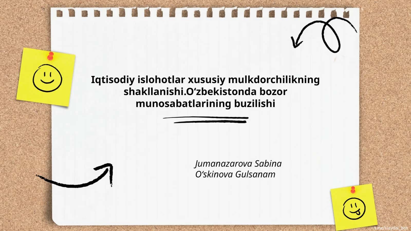 Oʻzbekistonda iqtisodiy islohotlarning tarixi 1