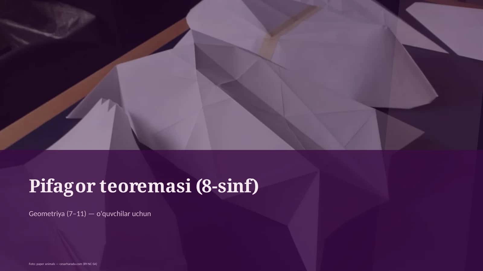 Pifagor teoremasi (8-sinf) 1