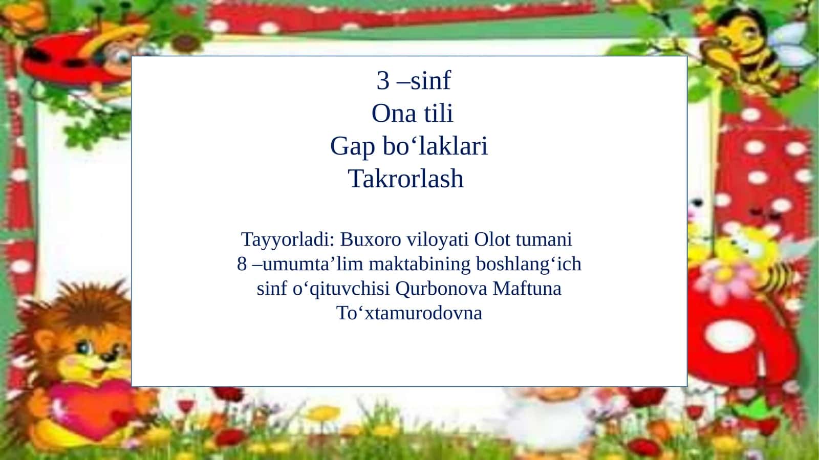 Gapbo‘laklari 1