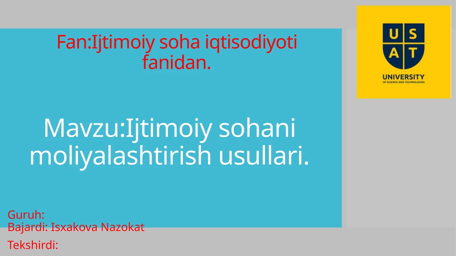 Ijtimoiy sohanimoliyalashtirish usullari 1
