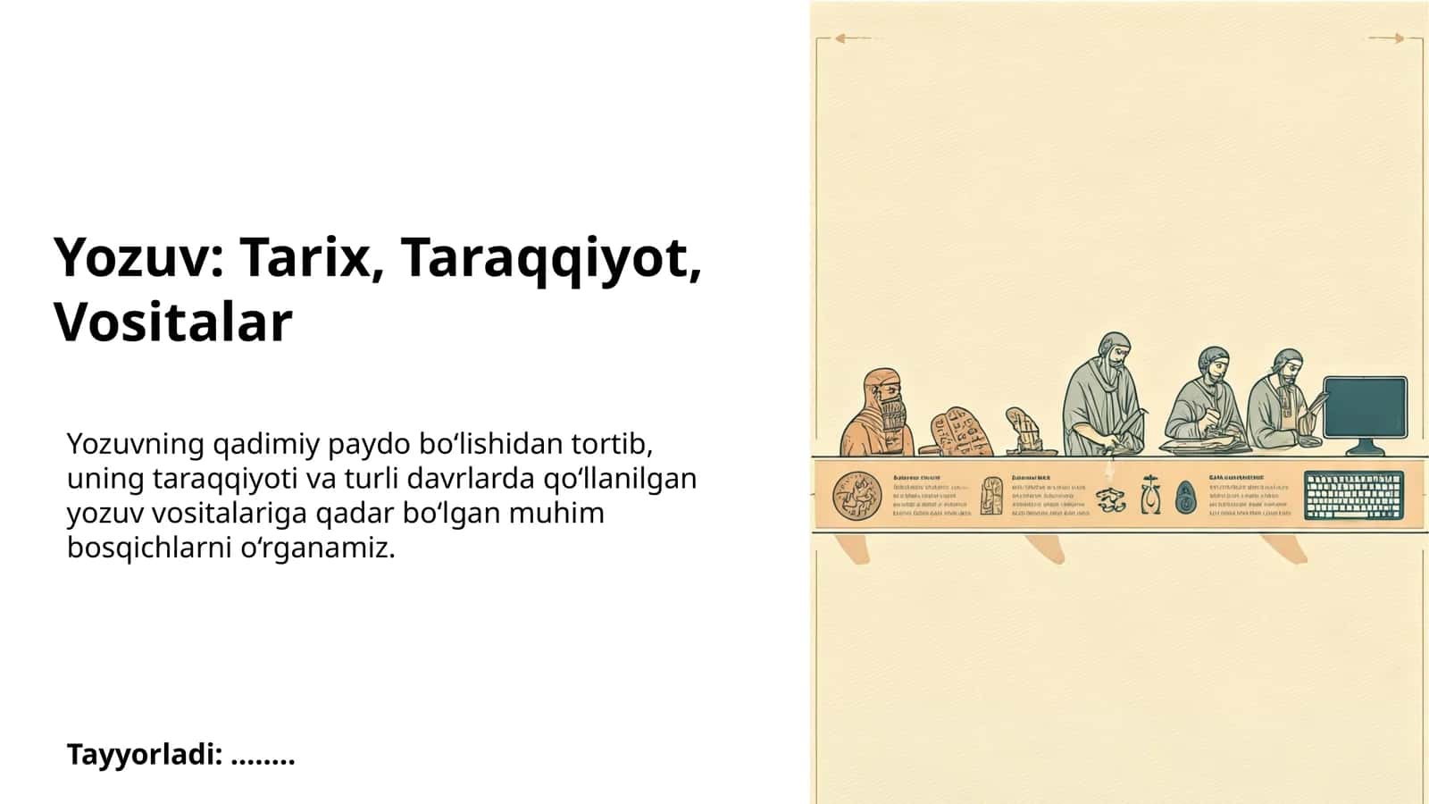 Qadimgi Mesopotamiya: mixxat yozuvi (klinopisi) 1