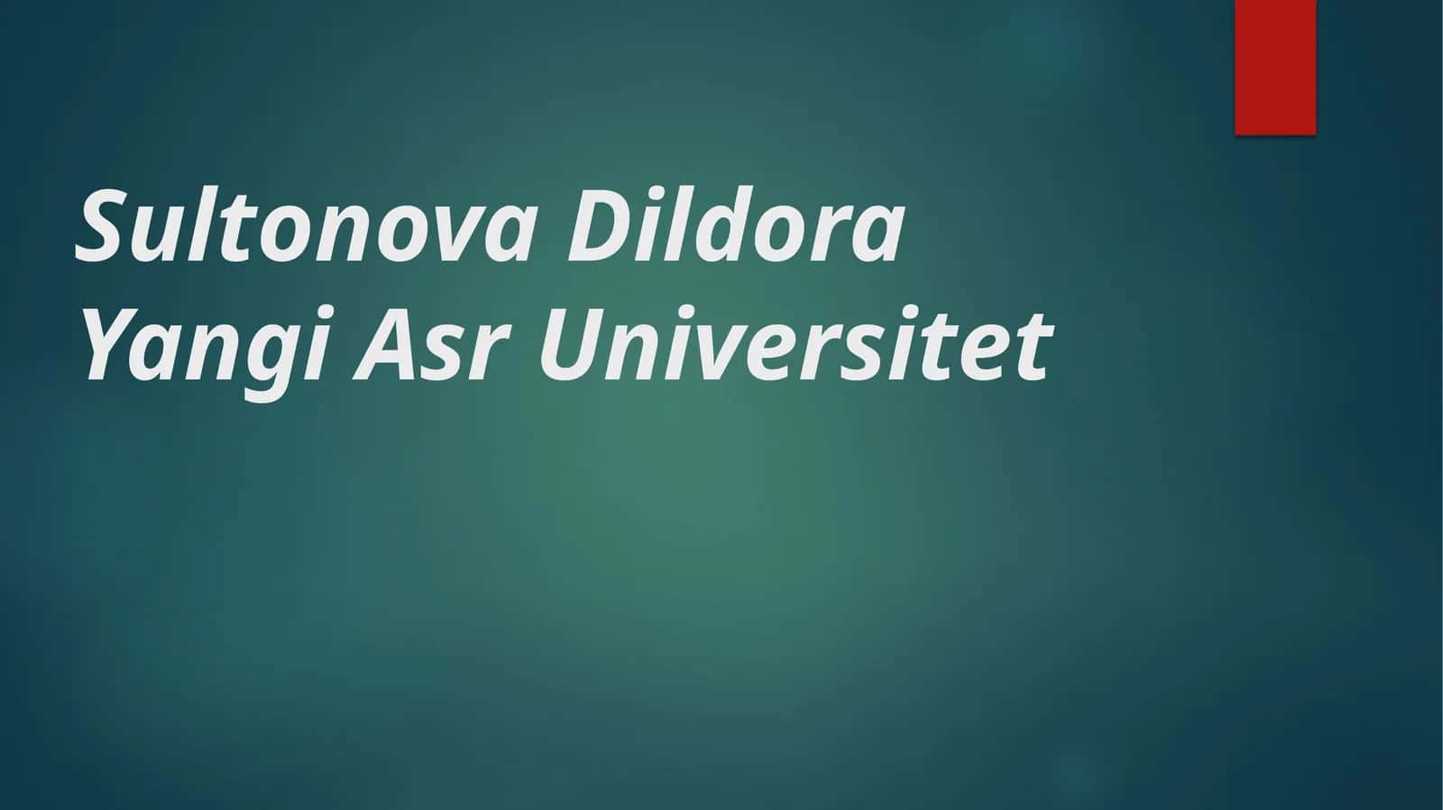 O‘smirlikdavri dasturi 1