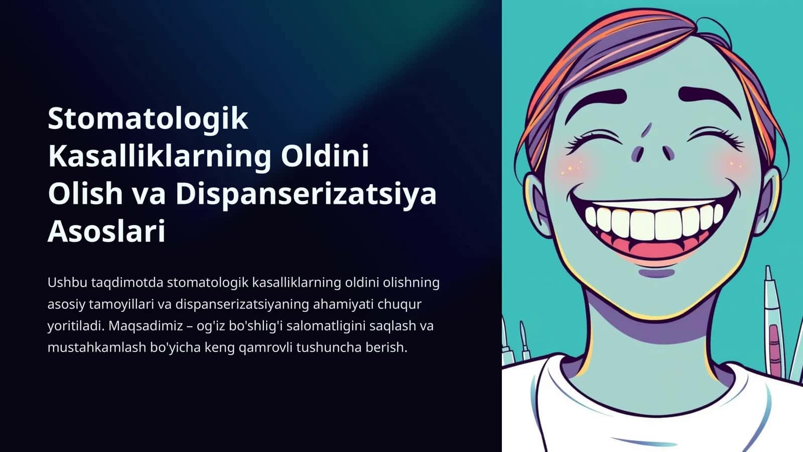 Stomatologik Kasalliklarning Oldini Olish va Dispanserizatsiya Asoslari 1