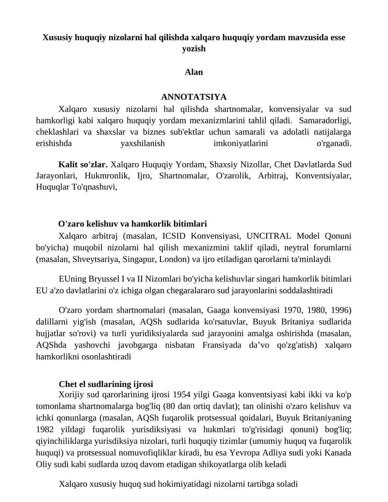 Xalqaro Huquqiy Yordam 1
