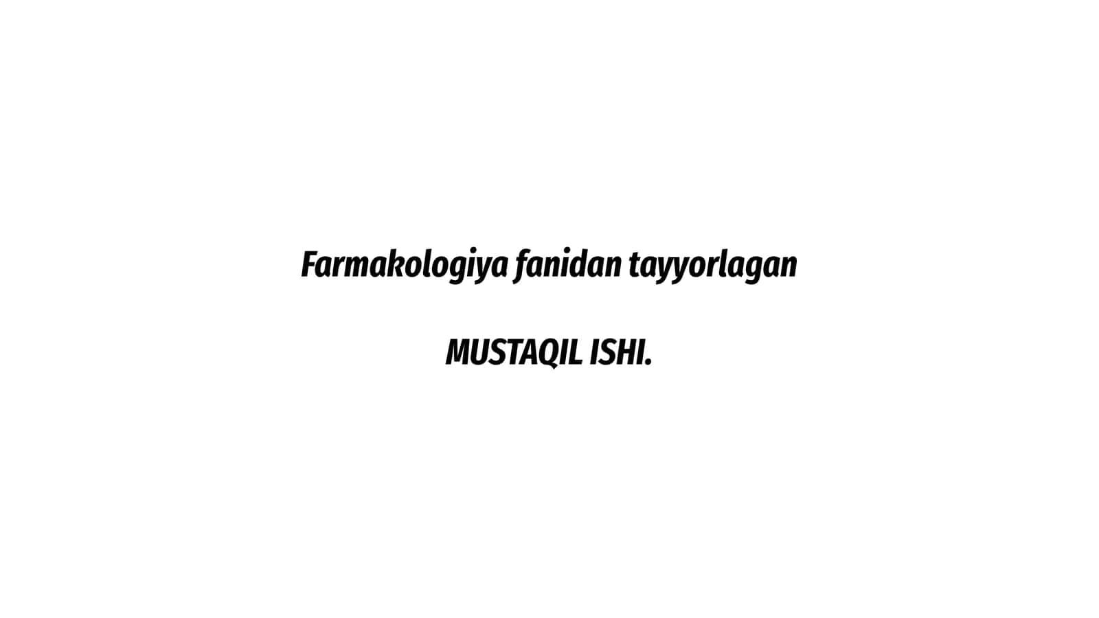 Tropikamidning farmakalogiyasi 1