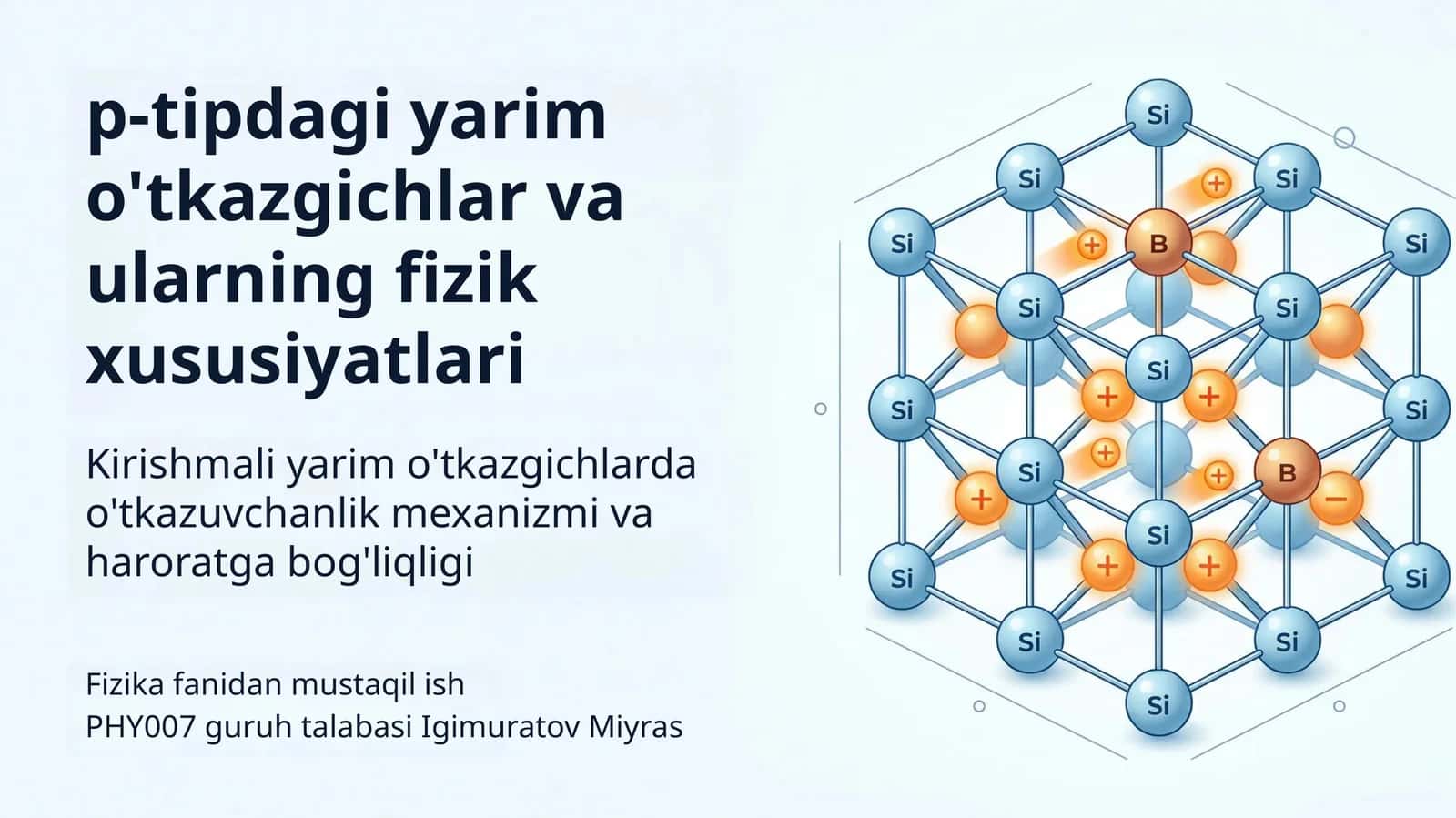 Yarim o'tkazgichlar asoslari 1