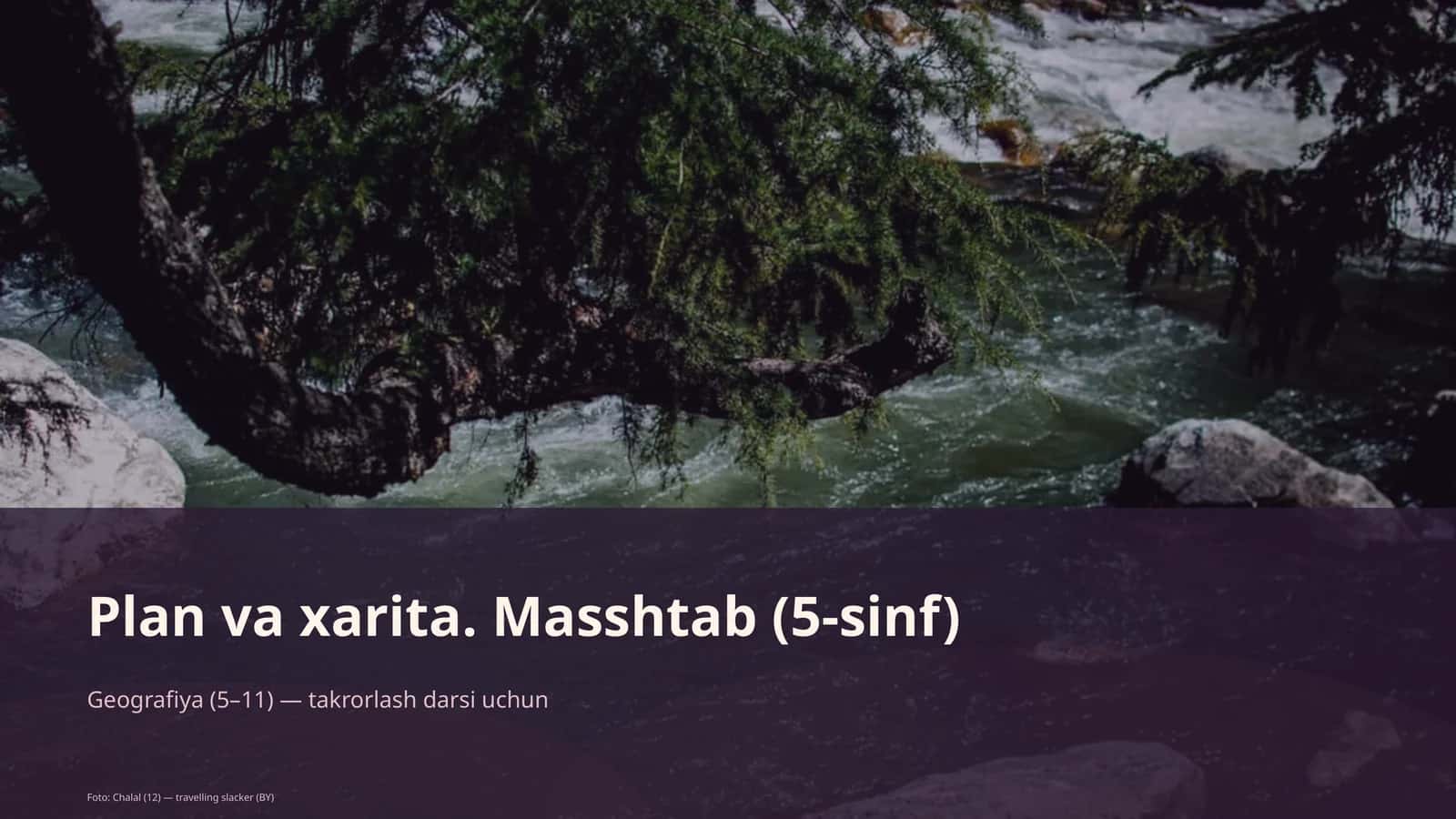 Plan va xarita. Masshtab (5-sinf) 1