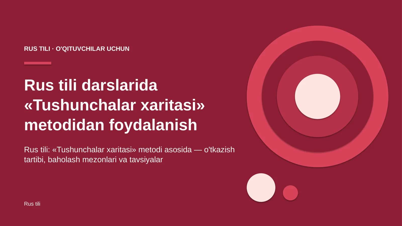 rus tili darslarida tushunchalar xaritasi metodidan foydalanish 7837 1