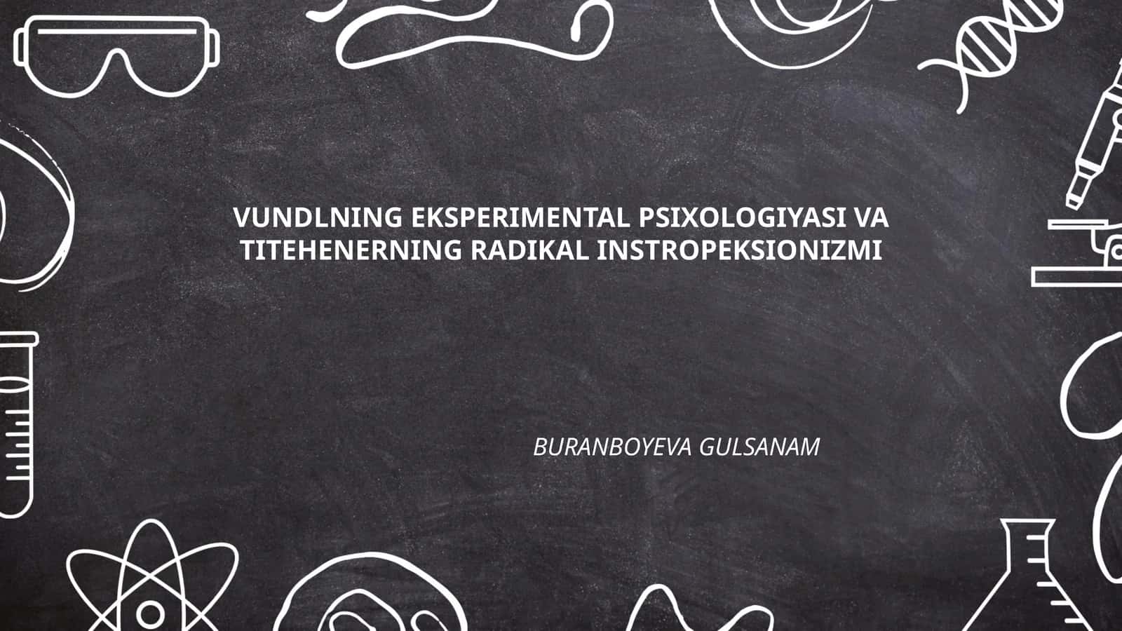 Vundtning Eksperimental Psixologiyasining Asoslari 1