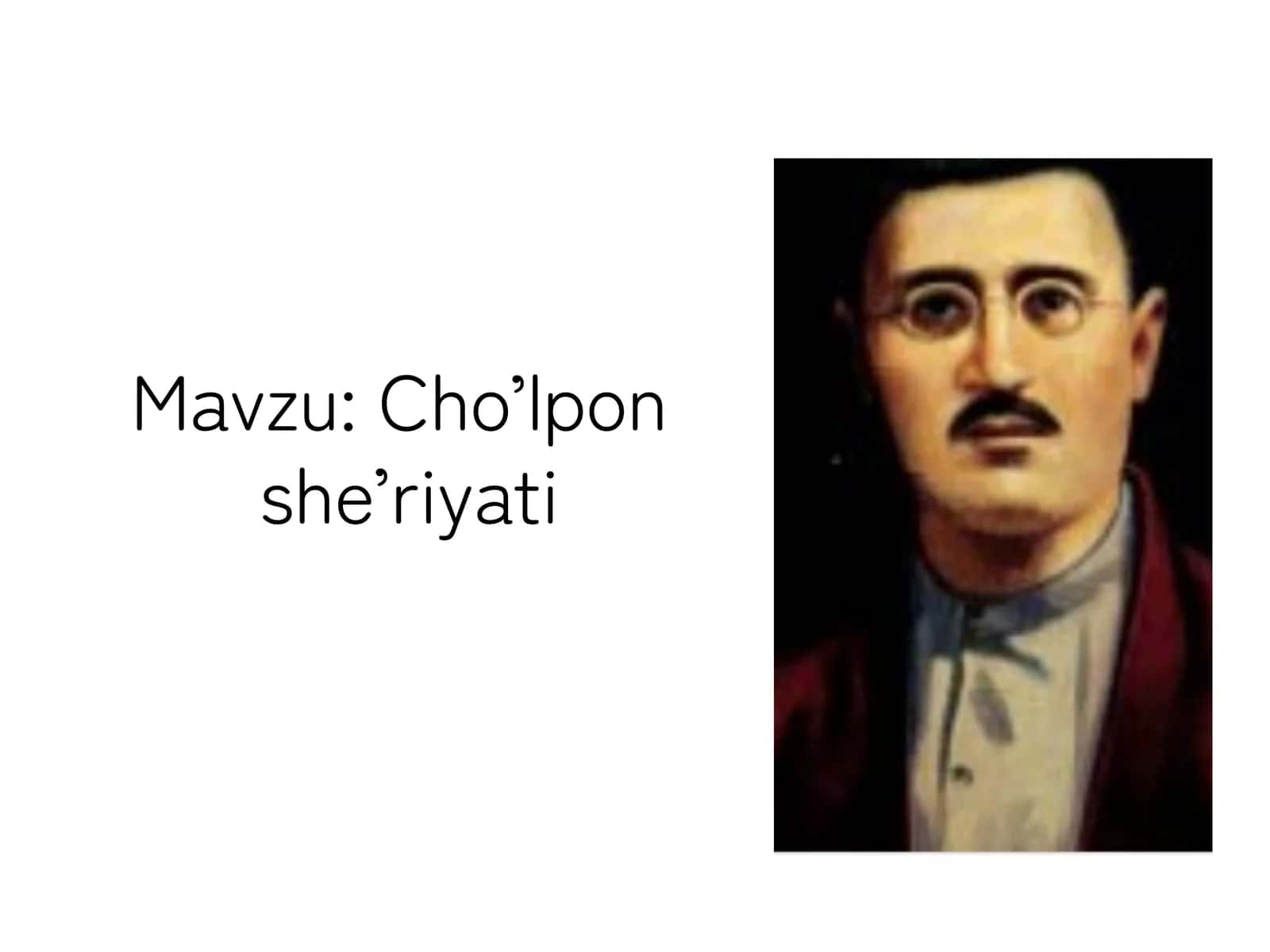 Cho’lpon  she’riyati 1