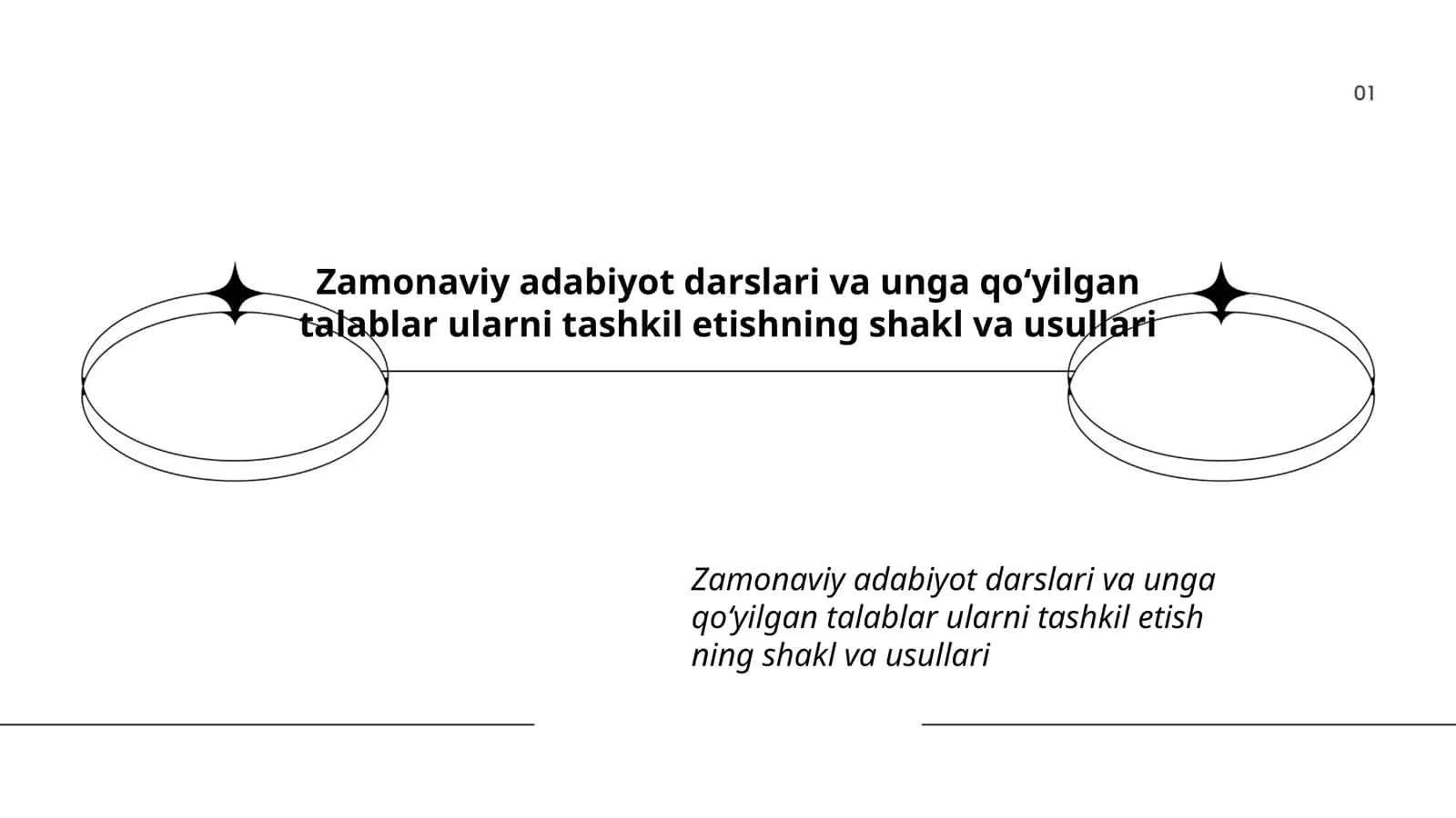 Zamonaviy adabiyot darslari va unga qoʻyilgan talablar ularni tashkil etishning shakl va usullari 1
