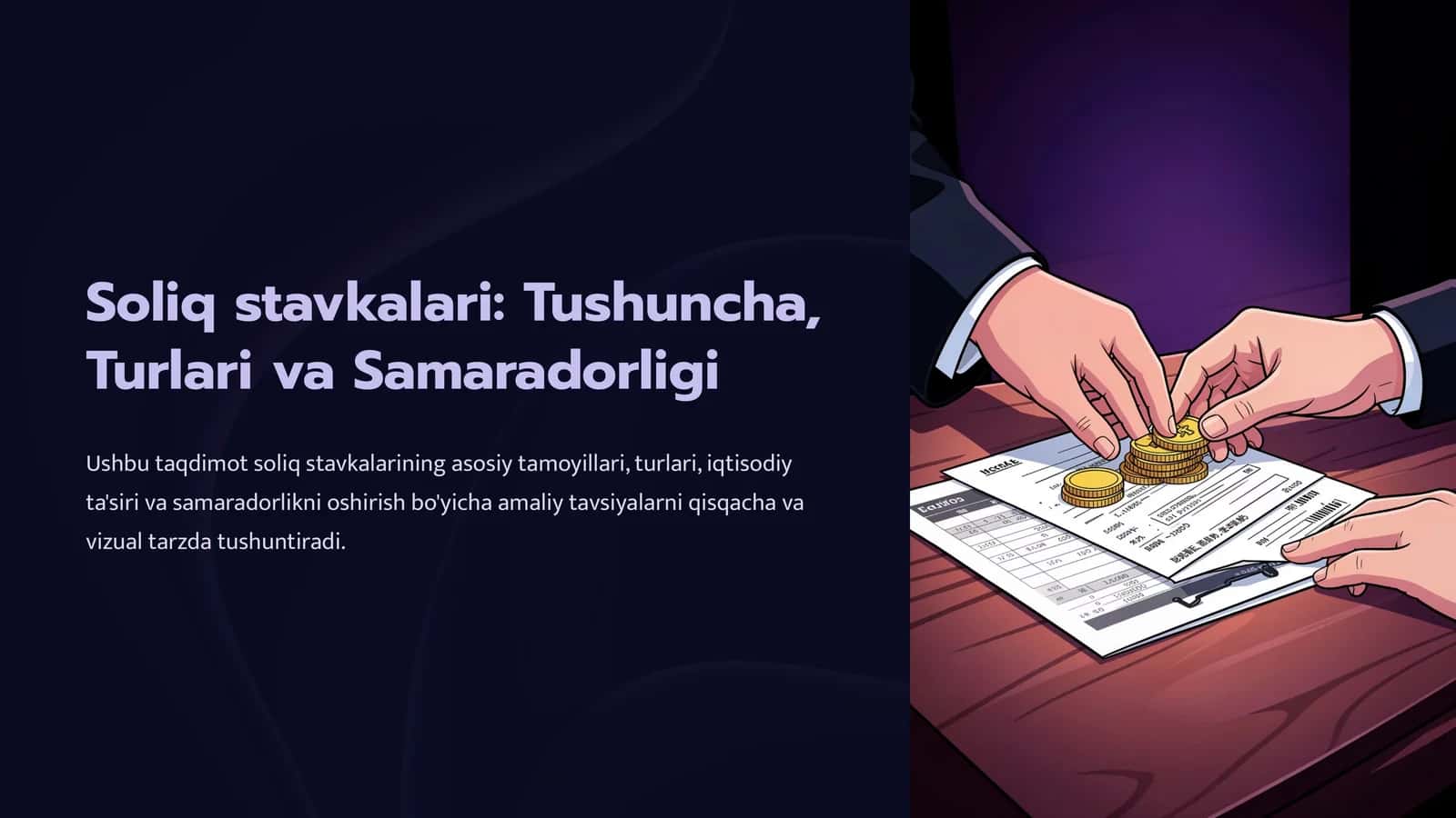 Soliq stavkalari: Tushuncha, Turlari va Samaradorligi 1