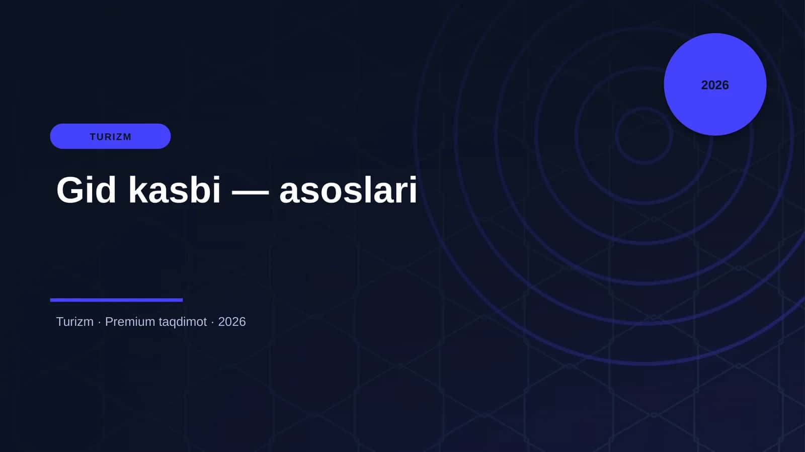 Gid kasbi — asoslari 1