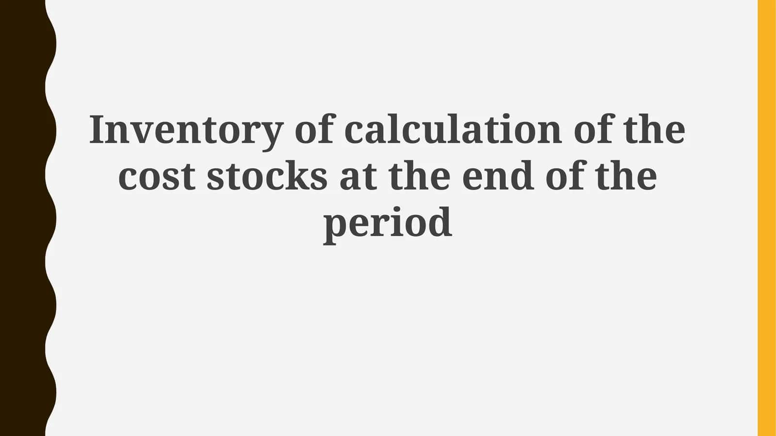 Inventory Costing Methods & Valuation 1