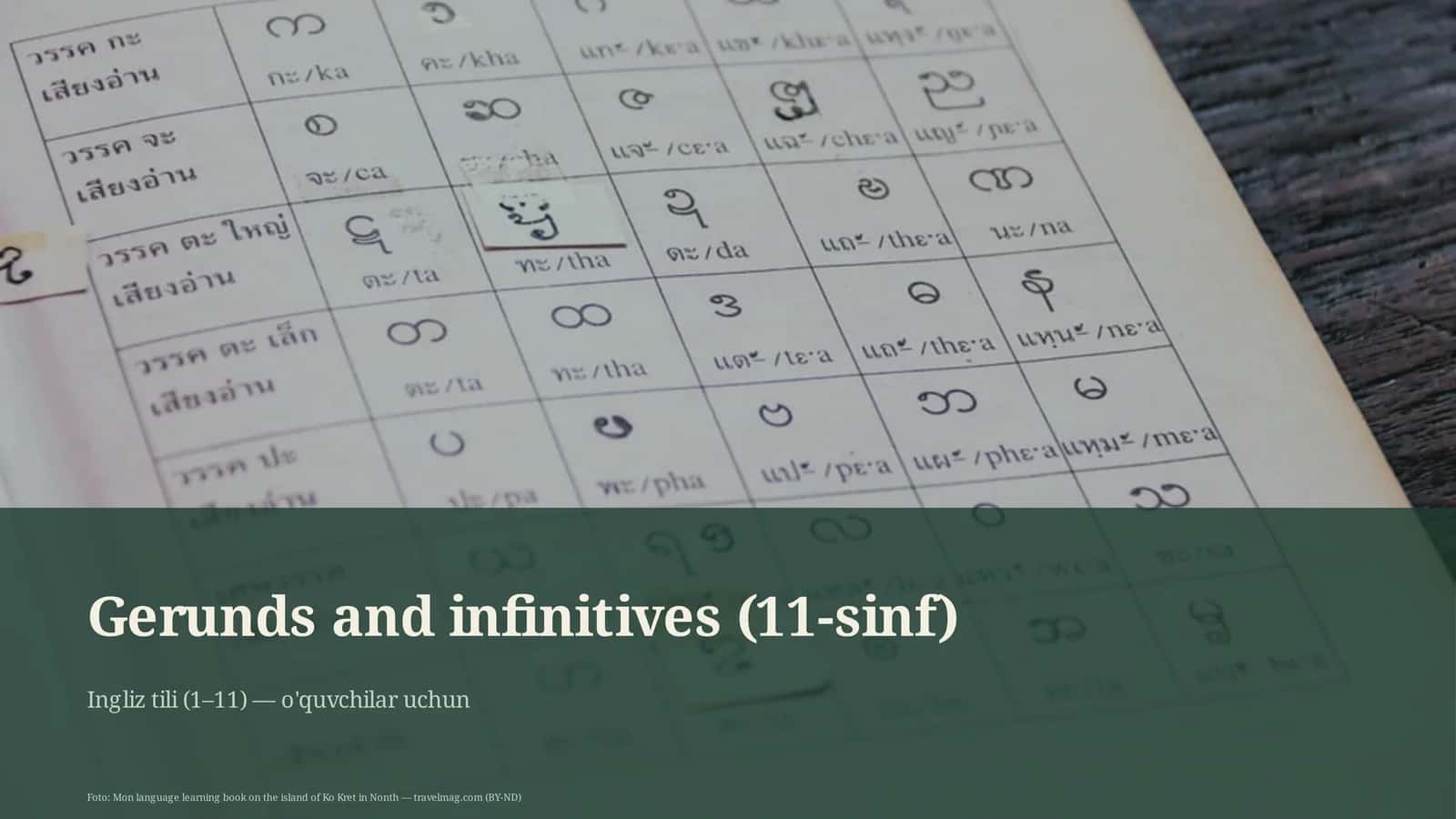 Gerunds and Infinitives (11-sinf) 1