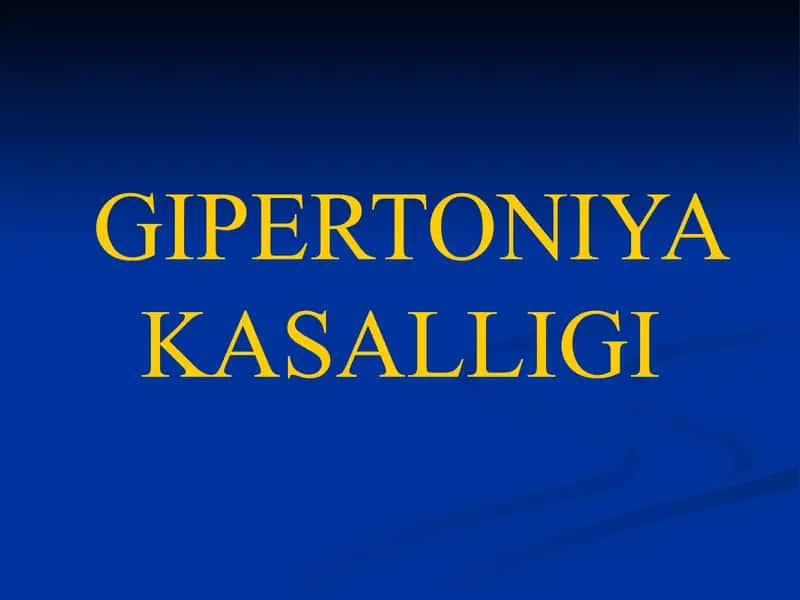Gipertoniya kasalligi 1