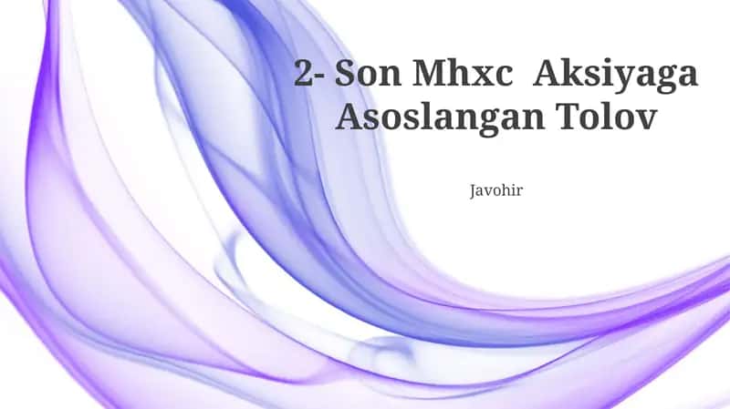 Son Mhxc Aksiyaga Asoslangan Tolov 1