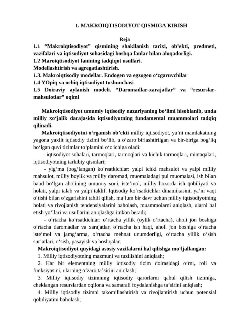 Makroiqtisodiyot 1