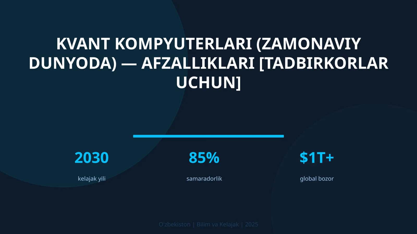 Kvant kompyuterlari (zamonaviy dunyoda) — afzalliklari [tadbirkorlar uchun] 1